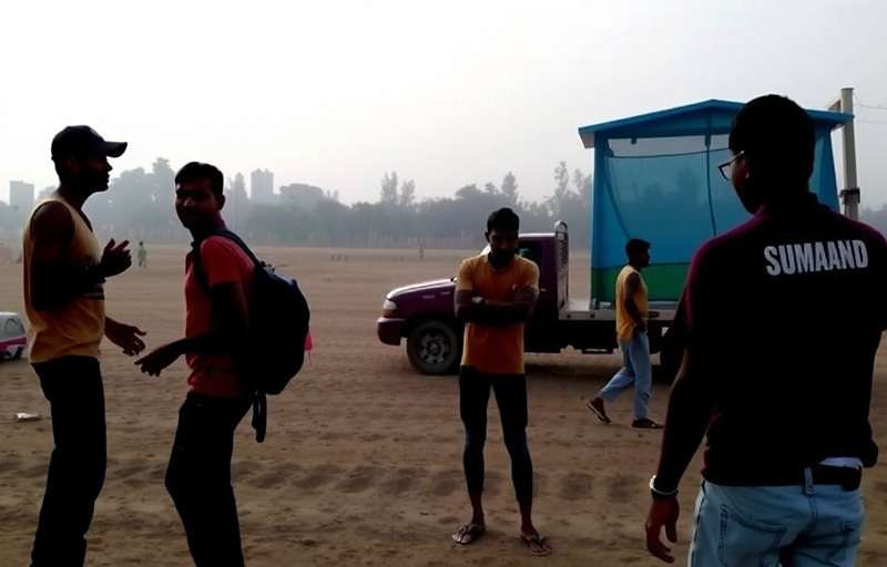 Indian Volley Champs Community Event showing players gathered for a local tournament